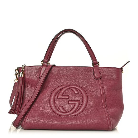 Gucci Pebbled Calfskin Small Soho Top #186170G49 - Picture 1 of 10